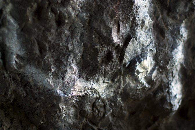 Cave Landing Graffiti, V