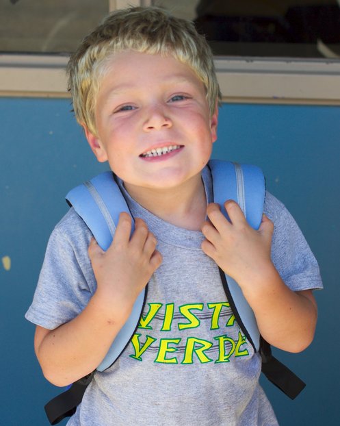 Timothy's first day of kindergarten