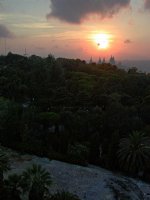 Cable car sunset view, V