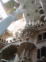 Nativity facade from the inside
