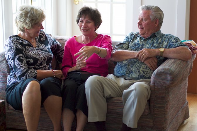 Gayle and Bob Christofferson with Jeanne De Lucchi