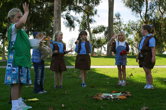 A Brownie Girl Scout is a friendly person
