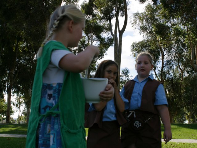 Brownie Girl Scouts know how to take care of themselves
