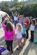 Singing "Rattlin' Bog", I