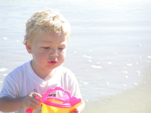 Timothy with watering can