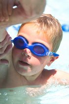 Timothy gets some help out of the pool