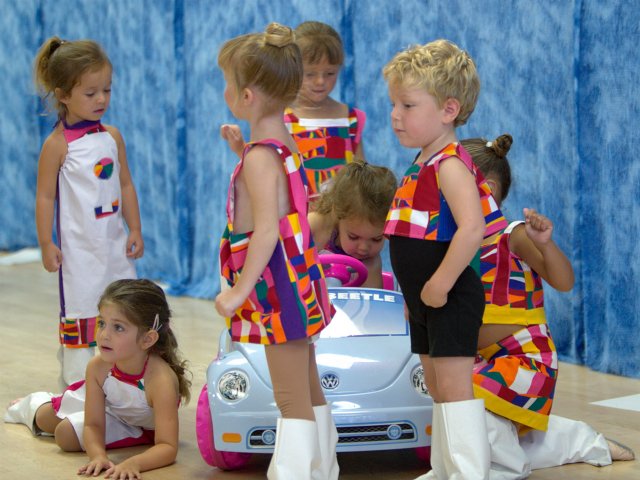 Setting up for the group shot