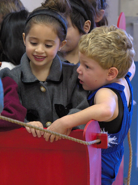 Timothy takes a sleigh ride
