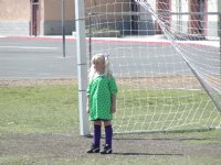 Sara as goalie