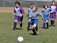 Vanessa tries to get the ball back