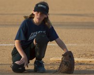Mae Mae Crouches At Mound