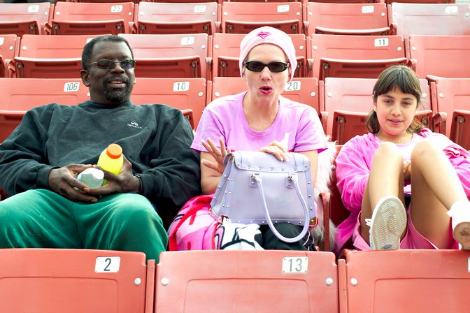 Mia's parents and a friend