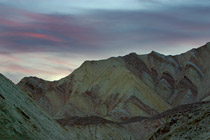 Sunset over Golden Canyon