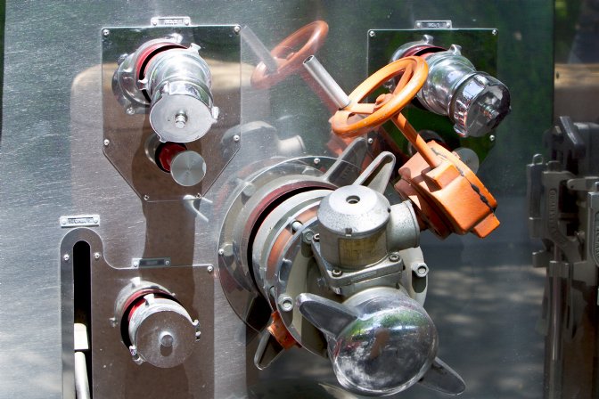 Orange control wheel