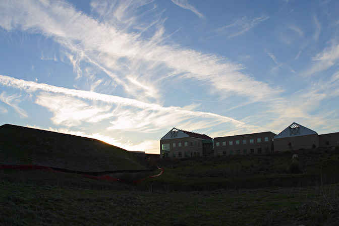 Sunset behind the Garden Park, I