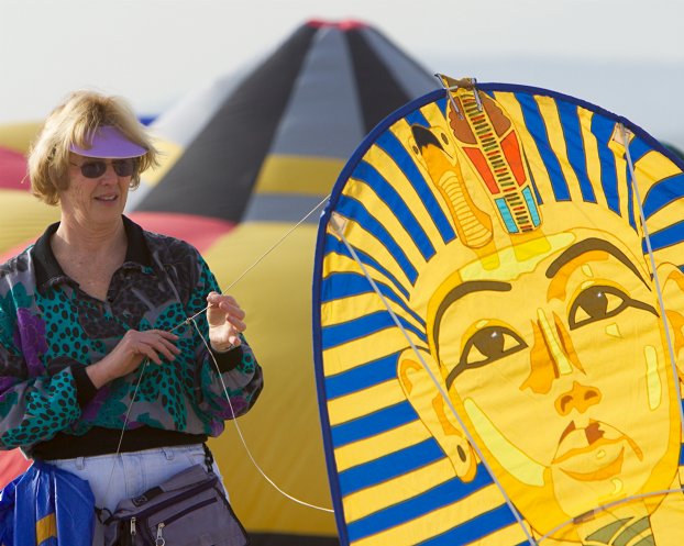 Kite down and packing up