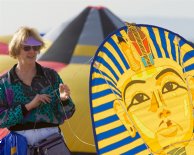 Kite down and packing up