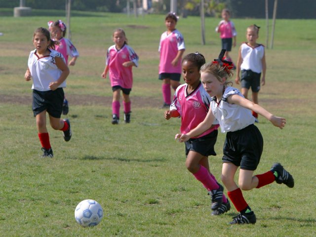 Walden races a Fire Eagle for the ball