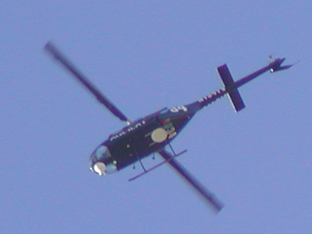 Twin blade from below