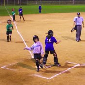 Lindsey misses the plate