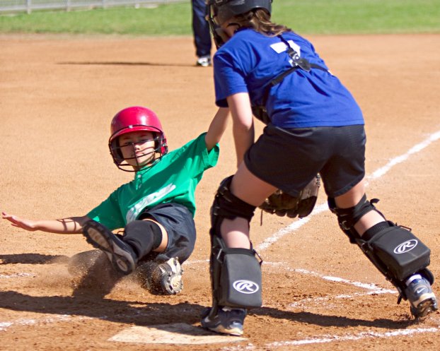 Jennifer slides home