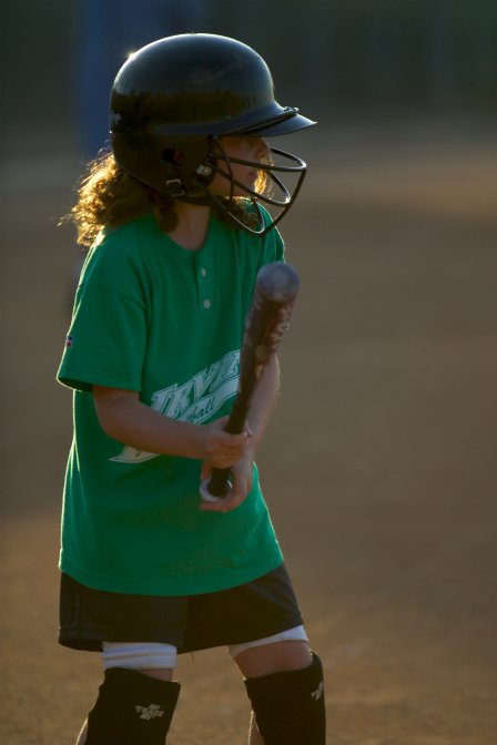 Dalia at bat