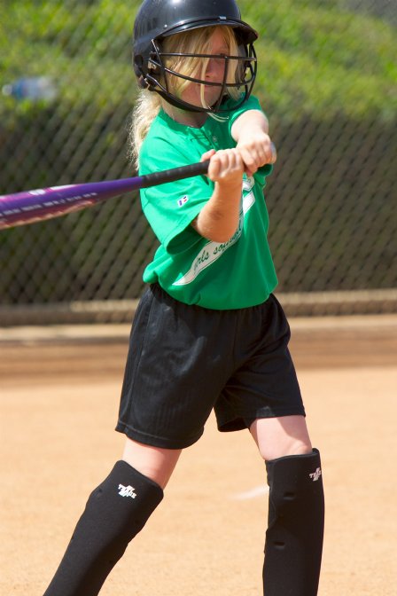 Sara at bat