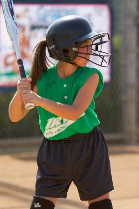 Kayla at bat