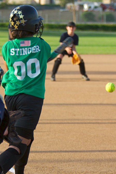Breanna hitting