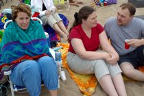 Not perfect beach-party weather