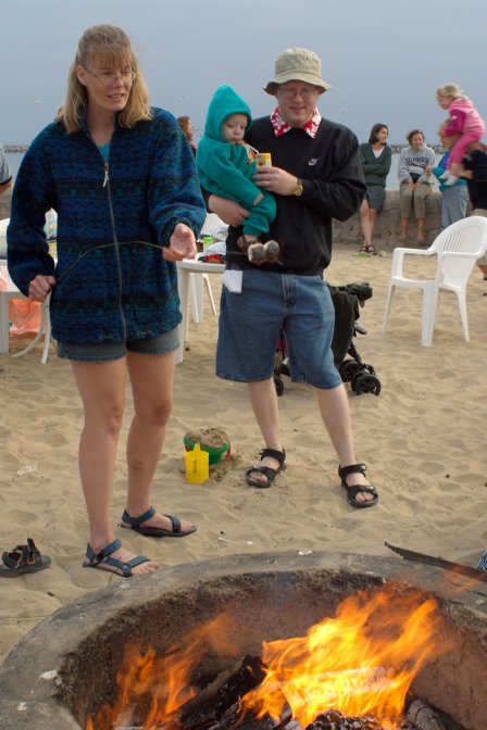 Two burnt marshmallows