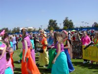 Colorful paraders