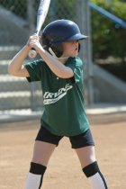 Annie at bat