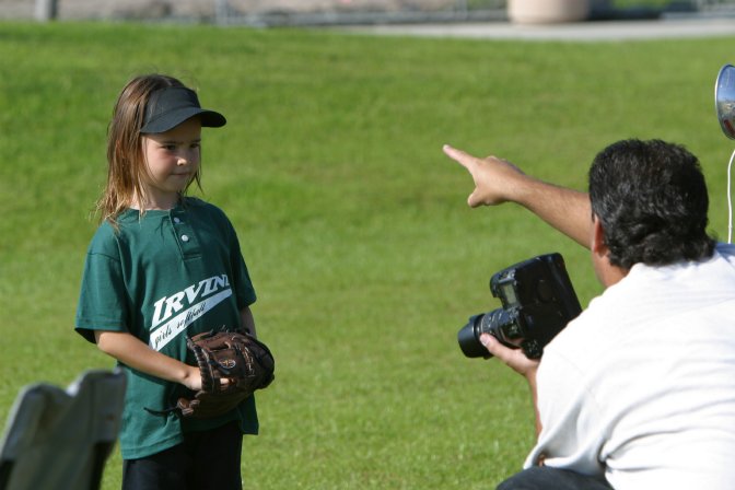 Darya getting her photo taken