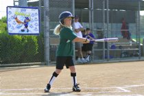 Sara at bat