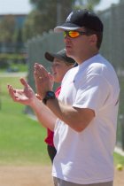 Dave and Laura applaud the team
