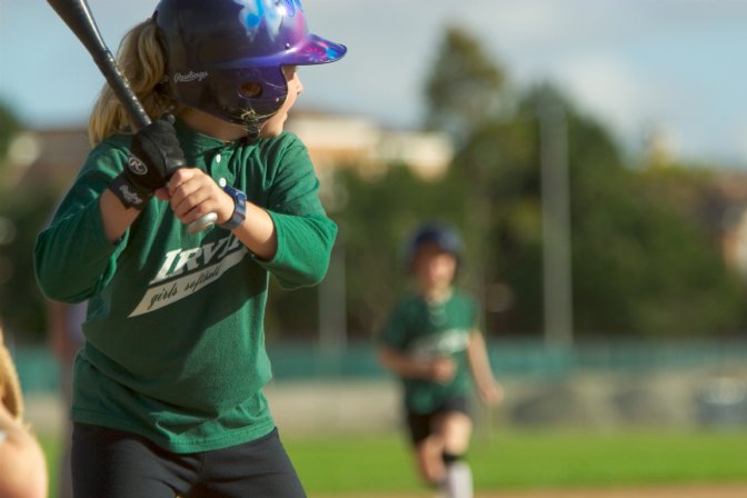 Nicole at bat