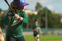 Nicole at bat