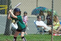 Annie at bat