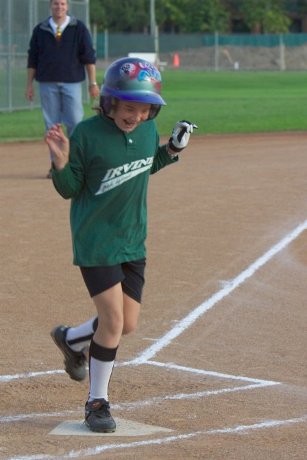 Lindsay finishes her home run