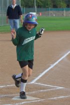 Lindsay finishes her home run