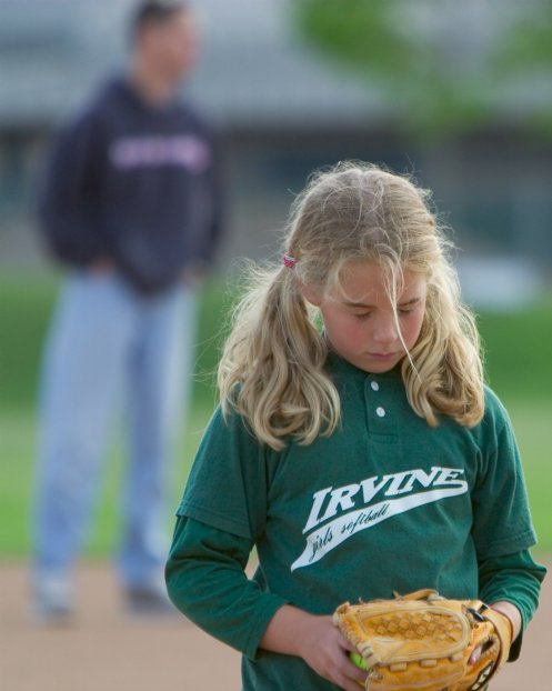 Nicole after a Slugger hit