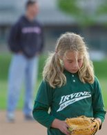 Nicole after a Slugger hit