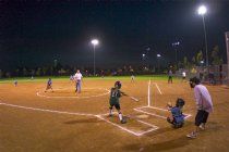 Nikki at bat