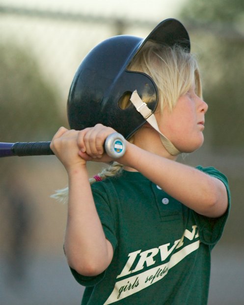 Sara at bat