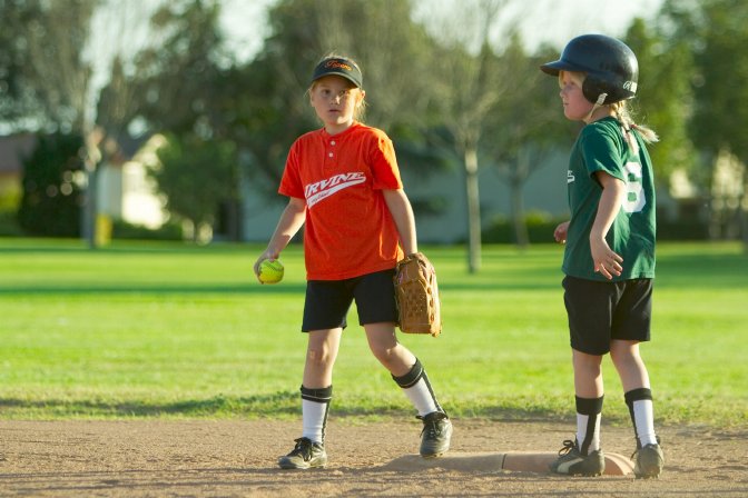 Sara's sacrifice grounder drove in an RBI