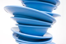 Blue Plastic Plates