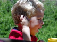 Timothy grabs his ear