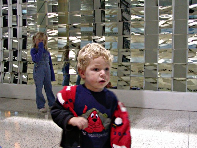 Sara and Timothy in the Mirror Hall