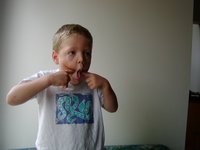 Timothy makes a goofy face